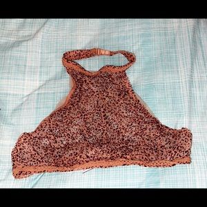Victoria’s Secret Terracotta cheetah halter bralette